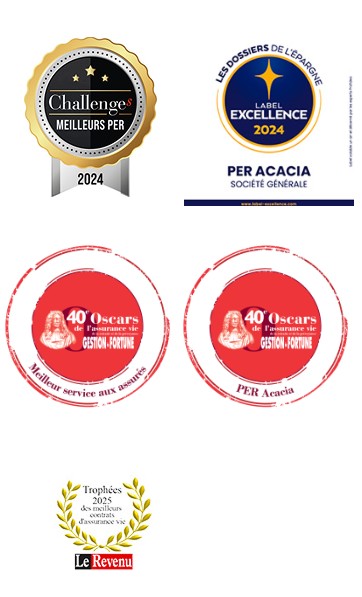 Récompenses PER ACACIA